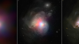 Here Are Two Galaxies With Supermassive Black Hole Hearts Colliding